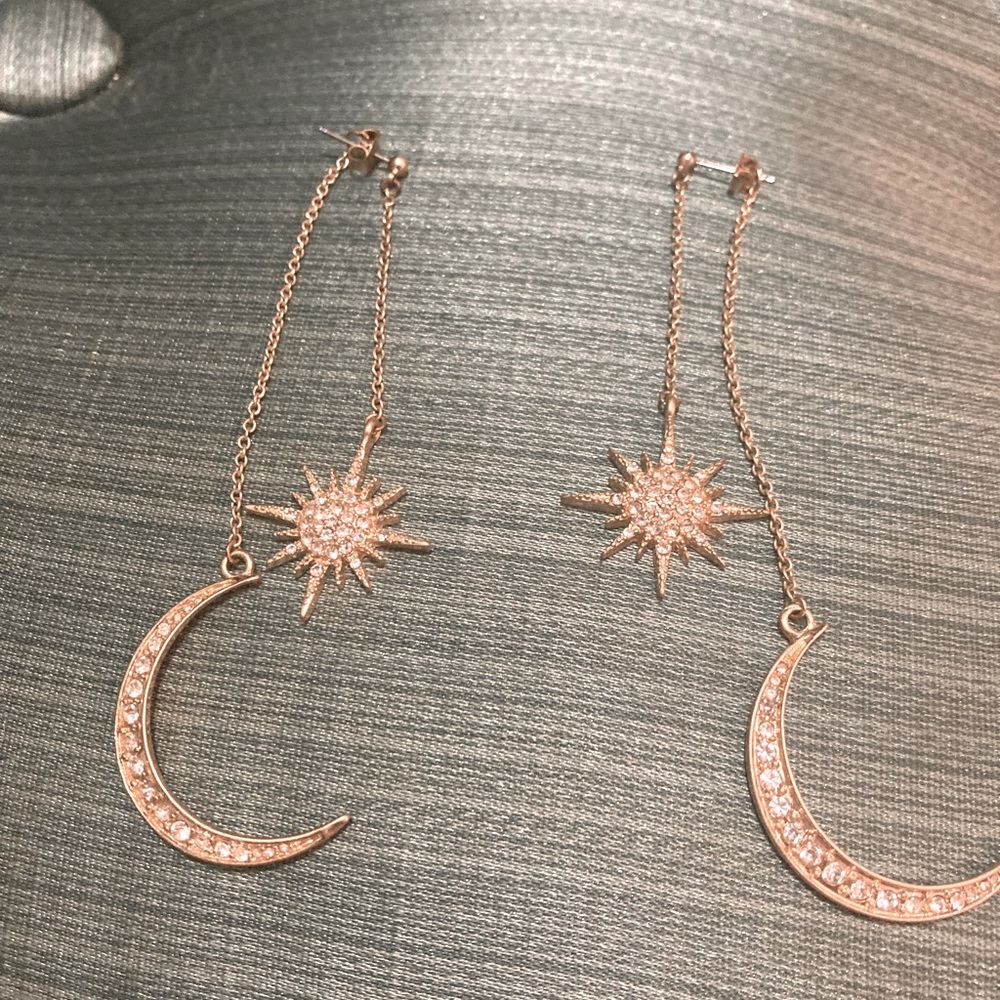 Moon and stars earrings